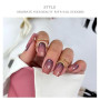 JMEOWIO Autocollant Ongles Gel UV Œil de Chat Gel Nail Art Stickers Semi-durci Stickers Ongle Deco Ongle Design Manucure
