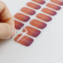 JMEOWIO Autocollant Ongles Gel UV Œil de Chat Gel Nail Art Stickers Semi-durci Stickers Ongle Deco Ongle Design Manucure