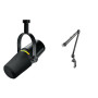 Shure MV7+ Microphone pour Podcast-Audio amélioré, Bandeau Tactile LED, Sorties USB & RØDE PSA1 Bras de Studio Professionnel