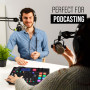 Shure MV7+ Microphone pour Podcast-Audio amélioré, Bandeau Tactile LED, Sorties USB & RØDE PSA1 Bras de Studio Professionnel