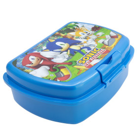 STOR Boîte à Sandwich Sonic Le Hérisson Enfant 1686ml - Lunch Box avec Fermeture Sécurité Sans BPA - Boîte Repas Résistante pour