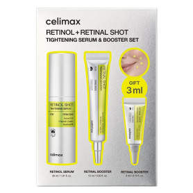celimax Retinol + Retinal Shot Tightening Serum & Booster Set | Coffret raffermissant aux rétinoïdes et peptides contre les ride