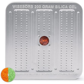 Wisesorb Absorbeurs d’humidité en gel de silice 200g – Déshydratant réutilisable pour coffres-forts, armoires, placards, stockag