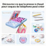 HTVRONT Coque de téléphone Sublimation Machine Bleu PG