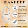 RANKEEF 3 mm de large Boucles d'oreilles femme or,creoles argent femme, creole plaqué or, hypoallergéniques, Boucles d'oreilles 