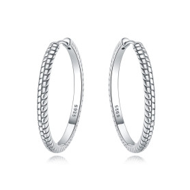 MISEFF Boucles d'oreilles créoles en argent sterling 925 hypoallergéniques pour femme - Bijoux minimalistes pour le quotidien