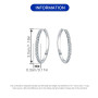 MISEFF Boucles d'oreilles créoles en argent sterling 925 hypoallergéniques pour femme - Bijoux minimalistes pour le quotidien