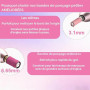 100 Bands de Ponçage pour Embout Ponceuse Ongles, 3.1mm Grain 240 Compatible avec 99% des Ponceuses Avec 2 Mandrins et Coffret -