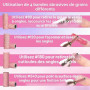 100 Bands de Ponçage pour Embout Ponceuse Ongles, 3.1mm Grain 240 Compatible avec 99% des Ponceuses Avec 2 Mandrins et Coffret -