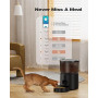 Distributeur Croquettes Chat Automatique - 5G/2,4G WiFi - Contrôle App, Enregistrement Vocal, Double Alimentation, Grande Capaci