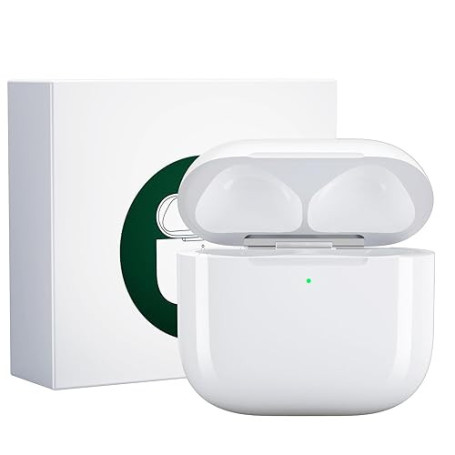 Étui de Chargement sans Fil de Remplacement Compatible avec Les AirPods 4, 450 mAh étui de Chargement avec Bouton Bluetooth pour