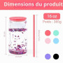 AGH life Lot de 6 gobelets en verre pour sublimation vierges 473 ml, canettes transparentes à double paroi, gobelets pour sublim