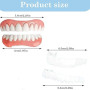 Prothèse Dentaire Complète en Silicone de Qualité Supérieure – Dentier Amovible Immédiat pour Homme et Femme – Fausses Dents Nat