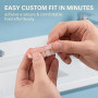 Prothèse Dentaire Complète en Silicone de Qualité Supérieure – Dentier Amovible Immédiat pour Homme et Femme – Fausses Dents Nat