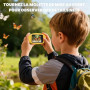 Microscope Numérique pour Enfants, 1000X Portable Rechargeable Microscope Numérique, IPS 2'', 8 Lumières LED, Scientifique et Jo