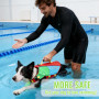 Gilet Flottaison Chien, SilverChry Gilet de Sauvetage, Bouee Chien, Adapté Aux Sports Nautiques, Dog Life Jacket (L)