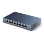 TP-Link SG108 Switch Ethernet Gigabit 8 ports RJ45 metallique 10/100/1000 Mbps, IGMP Snooping, switch RJ45 idéal pour étendre le
