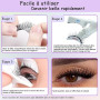 Chlffua Kit de Faux Cils Magnétiques Rose, Faux Cils au Look Naturel avec Applicateur, Demi-Cils et Cils Complets, Réutilisables