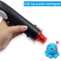 Mini pistolet à air chaud, 300 W, 22,5 cm, outil électrique à air chaud pour le bricolage, le séchage de peinture, le tamponnage