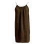 Générique Robe Caraco Dos Nu sans Manches pour Femme, Robe à Bretelles Spaghetti, Robe d'été Courte, légère, Fluide et Parfaite 