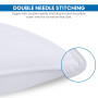 Utopia Bedding Pillow (Lot de 2), 50 x 70 cm, Oreiller de Sommeil, Coussin Respirant et Doux (Blanc)