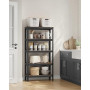 SONGMICS Étagère de Rangement à 5 Niveaux, 30 x 75 x 150 cm, Capacité 650 kg, Planches Réglables, Style Industriel, pour Cuisine