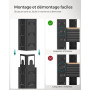 SONGMICS Étagère de Rangement à 5 Niveaux, 30 x 75 x 150 cm, Capacité 650 kg, Planches Réglables, Style Industriel, pour Cuisine