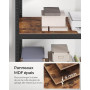 SONGMICS Étagère de Rangement à 5 Niveaux, 30 x 75 x 150 cm, Capacité 650 kg, Planches Réglables, Style Industriel, pour Cuisine