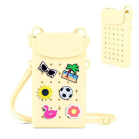 Sac à bandoulière en Silicone pour Femmes et Filles, Petit Sac à Main pour téléphone avec bandoulière réglable, Fermeture magnét