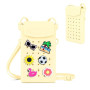 Sac à bandoulière en Silicone pour Femmes et Filles, Petit Sac à Main pour téléphone avec bandoulière réglable, Fermeture magnét