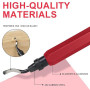 Flintronic® Outil D'ébavurage Manuel, 1 Manche en Métal + 11 Lames BS1010 HSS Lames D'ébavurage Rotatives en Métal à 360° pour T