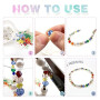 TOAOB 500pcs Perles en Verre à Facettes de Cristal Coloré Rondes 6mm en Vrac Crystal Beads pour Fabrication de Bijoux DIY Bracel