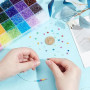 PH PandaHall 6240pcs Perles de Cristal 4mm Perles Acryliques à Facettes 24 Couleurs Arc-en-Ciel Perle Toupies Perle Entretoises