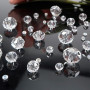 TOAOB 1000pcs Perles en Verre à Facettes de Cristal Transparence Rondes 2mm 4mm 6mm 8mm 10mm en Vrac Crystal Beads pour Fabricat