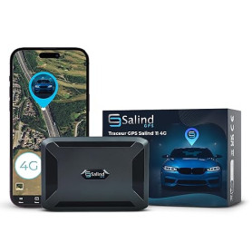 Salind 11 4G - Traceur GPS avec Aimant pour Voitures, véhicules et Machines - Suivi en Temps réel, Historique des trajets et ale