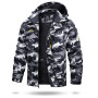 TACVASEN Veste Ski pour Homme Vestes Imperméable Chaudes Polaires Vestes De Randonnée Manteau Épais avec Capuche Amovible