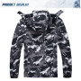 TACVASEN Veste Ski pour Homme Vestes Imperméable Chaudes Polaires Vestes De Randonnée Manteau Épais avec Capuche Amovible