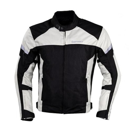 Befast - Veste de moto d'été DUNA certifiée CE, avec larges empiècements en mesh pour une ventilation optimale, disponible en no