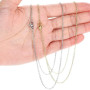 GEEHUA Lot de 20 colliers en acier inoxydable pour femme - 45 cm - Argent et or - Chaîne à maillons - Avec fermoir mousqueton -