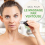 BACKLAxx ® Set De Ventouses En Verre Avec Poire En Silicone Et Grattoir Fascia | Ventouse Cellulite Et Ventouse Massage Pour Cor