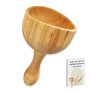 Ph Pro Heat Coupe Suédoise Maderothérapie Corporelle Relaxant - Rouleau Bois Massage Musculaire Cellulite - Rouleau Masseur Anti