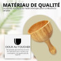 Ph Pro Heat Coupe Suédoise Maderothérapie Corporelle Relaxant - Rouleau Bois Massage Musculaire Cellulite - Rouleau Masseur Anti