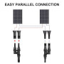 URAQT T Connecteur Solaire, 1 Pair 2 to 1 T Connecteur de panneau solaire MFFF/FMMM, Connecteu de Branche pour Connexion Parallè