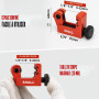 SHALL Lot de 4 coupe-tubes robustes Ø 6-50 mm, mini cutter Ø 3-22 mm, avec 2 outils d'ébavurage, convient pour PVC/aluminium/cui
