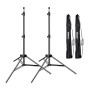 EMART Support pour Éclairage Lot de 2 de 210cm avec Sac de Transport Portable pour Éclairage en Aluminium, Studio Photo, Vidéo,