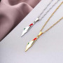 LUTAKU Collier avec pendentif carte d'Israël et de Palestine pour homme et femme