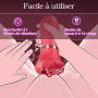 Vibromasseur femme clitoridien puissant sex toys - Vibro-masseur pour femme avec 10 modes de vibration et 10 modes de léchage, v