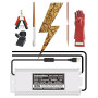 Coolneon Lichtenberg Kit de machine à bois fractale 15 kVAC avec tiges transformateurs, pinces, brosse, gants, interrupteur à pi