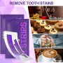 14 PièCes Bandes Blanchiment Dentaire Violet, Bandes Nettoyantes Pour Blanchiment, Facile À Utiliser, Élimine Les Taches De Café