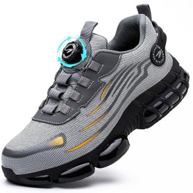GUDECIUS Chaussures de Sécurité Hommes Légère Chaussures de Travail Respirantes Basket Securite Embout en Acier Mode Confortable